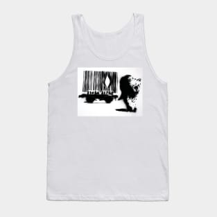 Banksy Leopard Barcode Tank Top